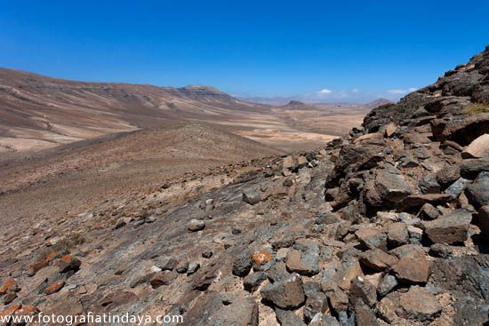 Paisaje volcánico en Fuerteventura: Yacimiento Montaña de Arriba 002