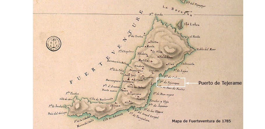 Mapa de Fuerteventura de 1785