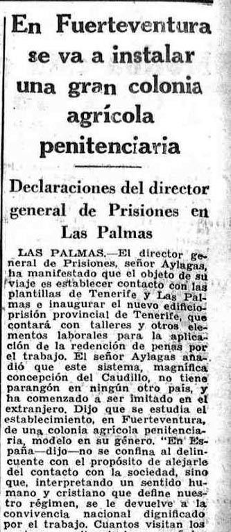 COLONIA AGRÍCOLA PENITENCIARIA - 1947-