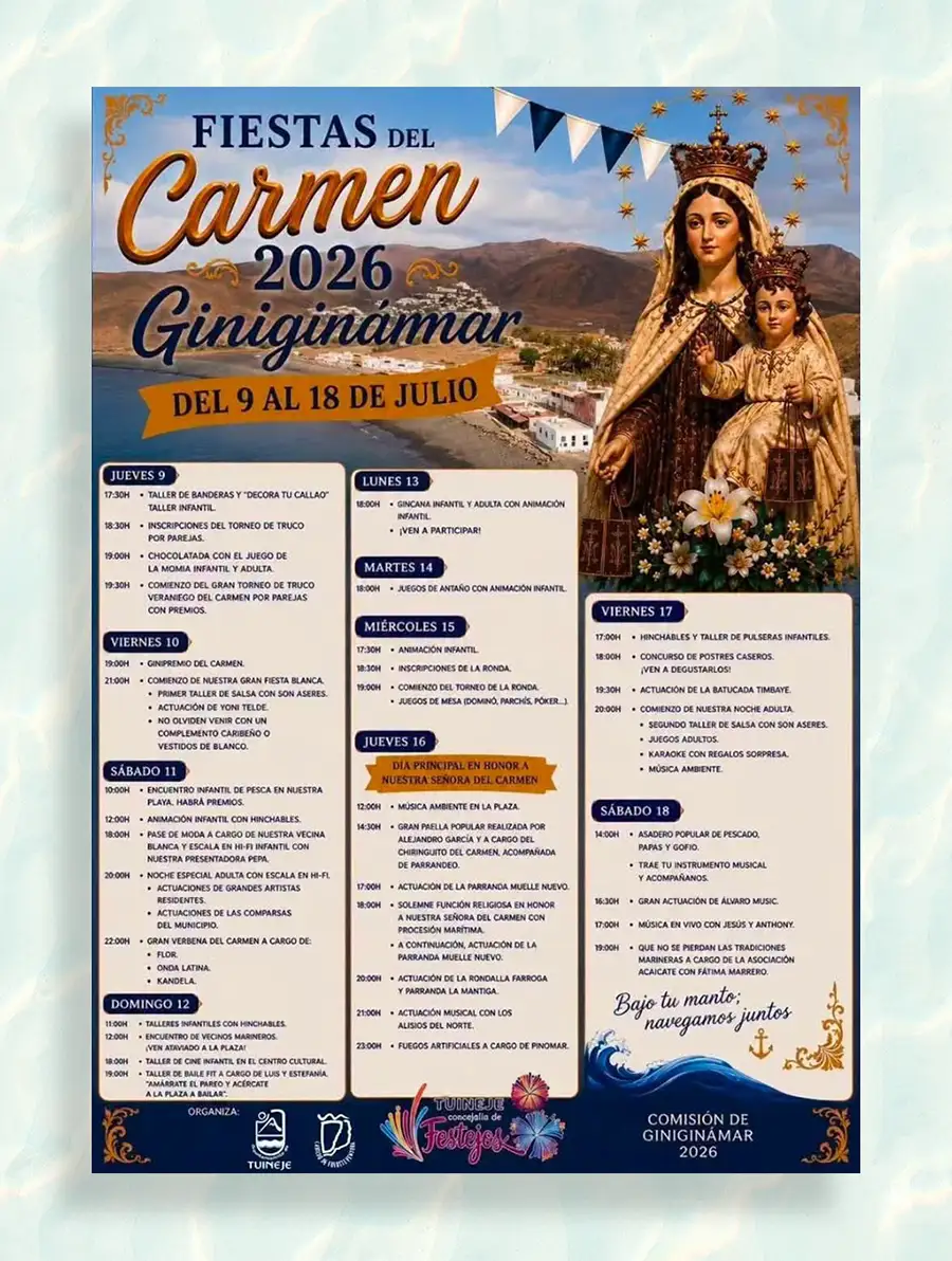 Fiestas del Carmen – Giniginámar - GUÍA DE FUERTEVENTURA