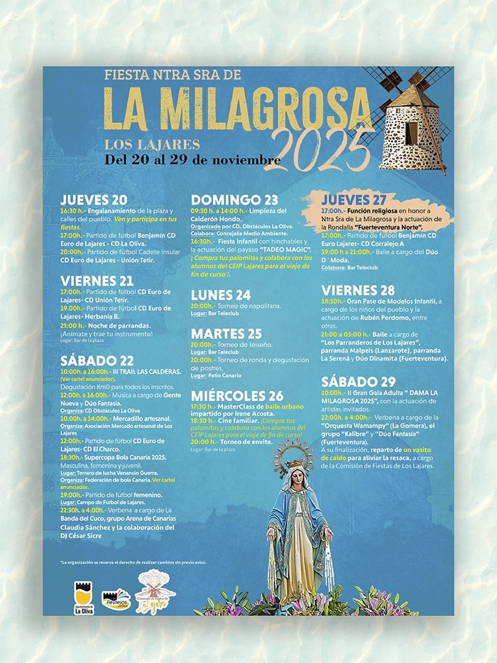 Fiestas de la Milagrosa – Lajares