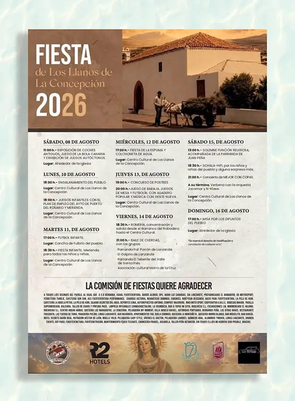 Fiestas de Los Llanos de la Concepción - GUÍA DE FUERTEVENTURA