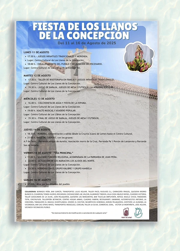 Fiestas de Los Llanos de la Concepción - GUÍA DE FUERTEVENTURA
