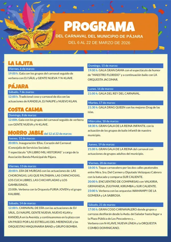 CARNAVALES DE PÁJARA