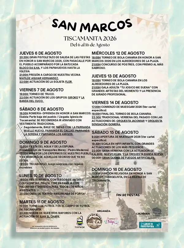 Fiestas de San Marcos – Tiscamanita - GUÍA DE FUERTEVENTURA
