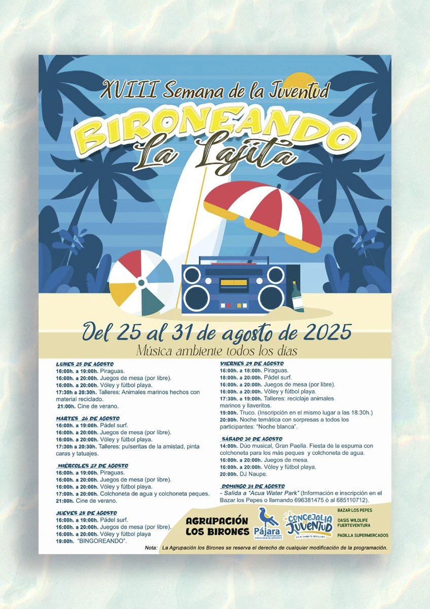 Semana de la Juventud –  La Lajita - GUÍA DE FUERTEVENTURA