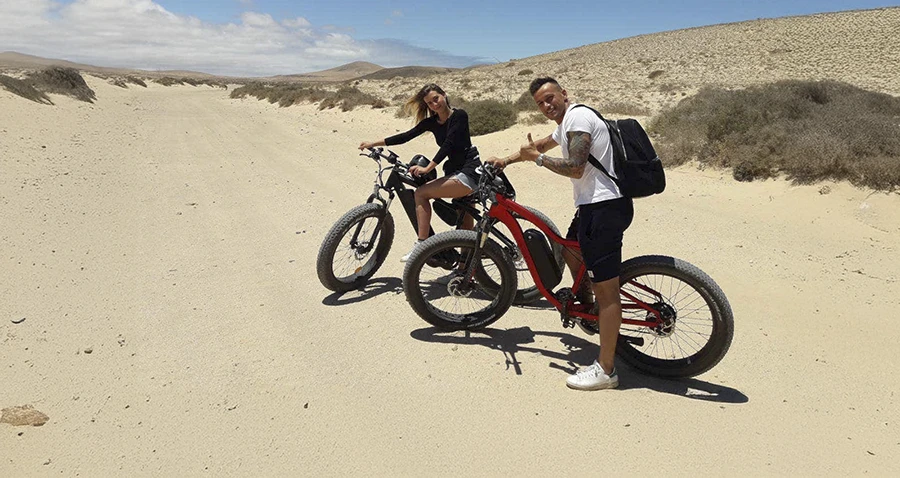 Tour en bicicleta eléctrica desde Corralejo