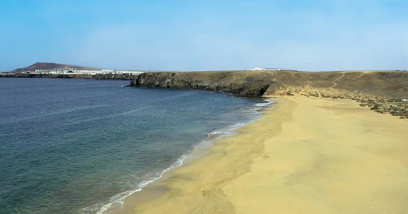 Vista de la Playa Mujeres 2 en Fuerteventura