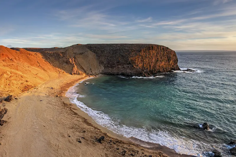 Vista de la Playa Papagayo Lanzarote Canarias en Fuerteventura