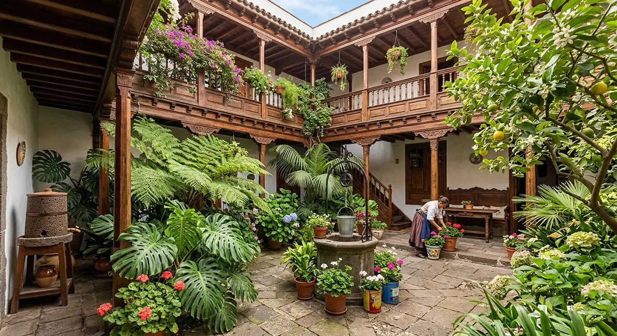 Patio canario - GUÍA DE FUERTEVENTURA
