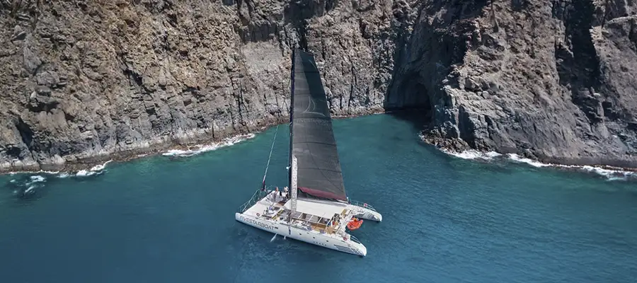 Paseo en catamarán por Las Galletas con comida típica
