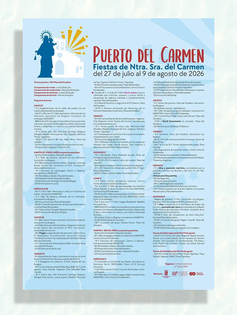Fiestas de Puerto del Carmen – Lanzarote - GUÍA DE FUERTEVENTURA