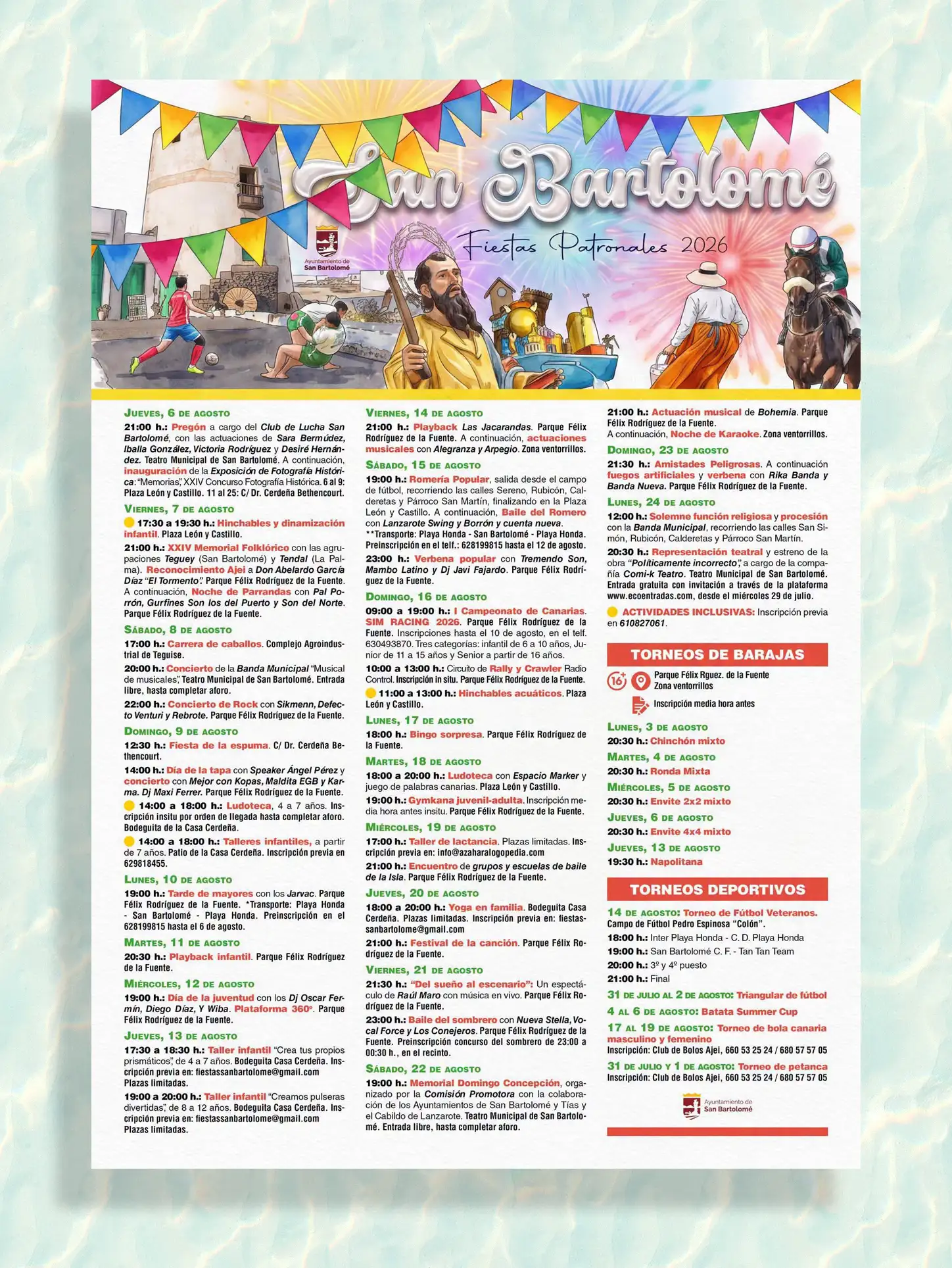 Fiestas de San Bartolomé - GUÍA DE FUERTEVENTURA